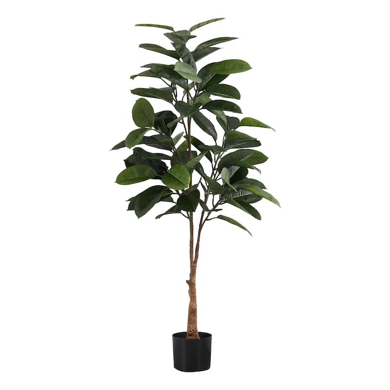 Artificial Plant, 52" Tall, Rubber Tree, Indoor, Faux, Fake, Floor
